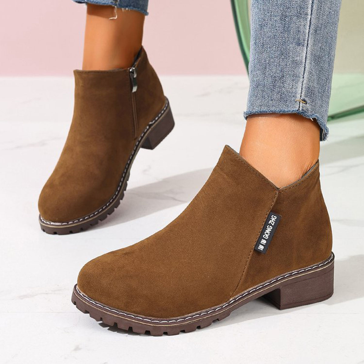 Women Formal Wear Sale - Bottines pour femmes, automne-hiver, fermeture éclair