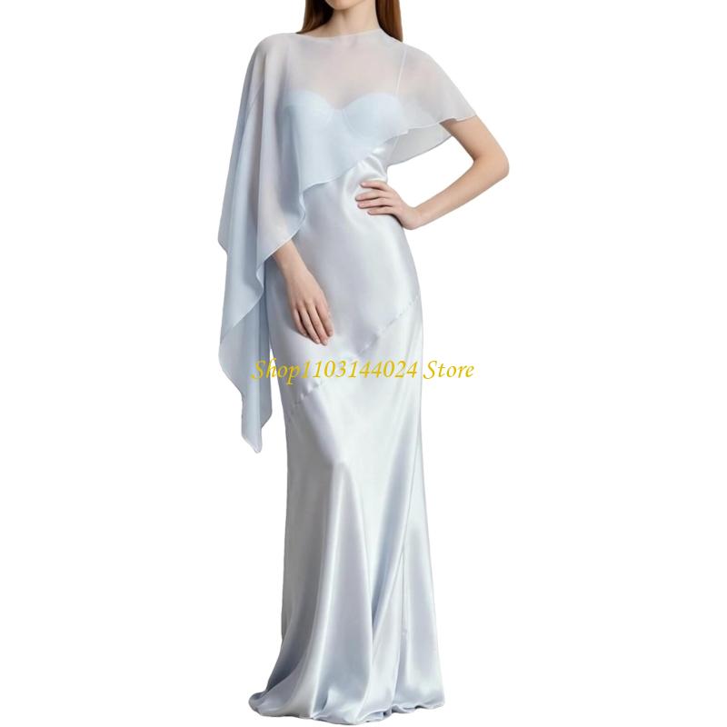Women'S Formal Wear For Wedding Guest - N5KE châle fluide en mousseline soie