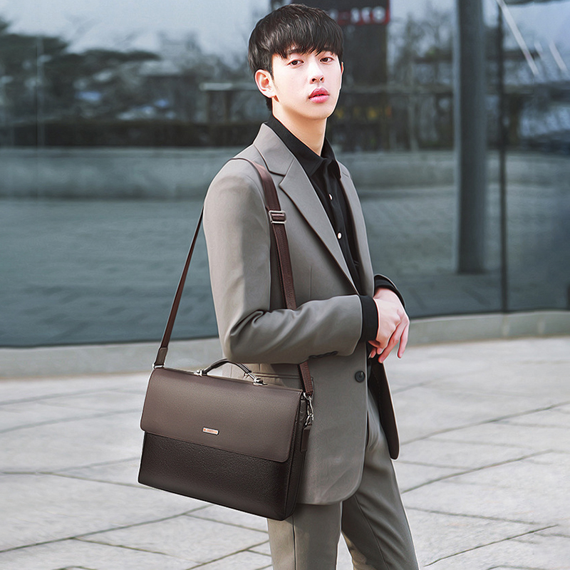 Structured Handbag Work - Porte-documents pour hommes, fourre-tout en cuir