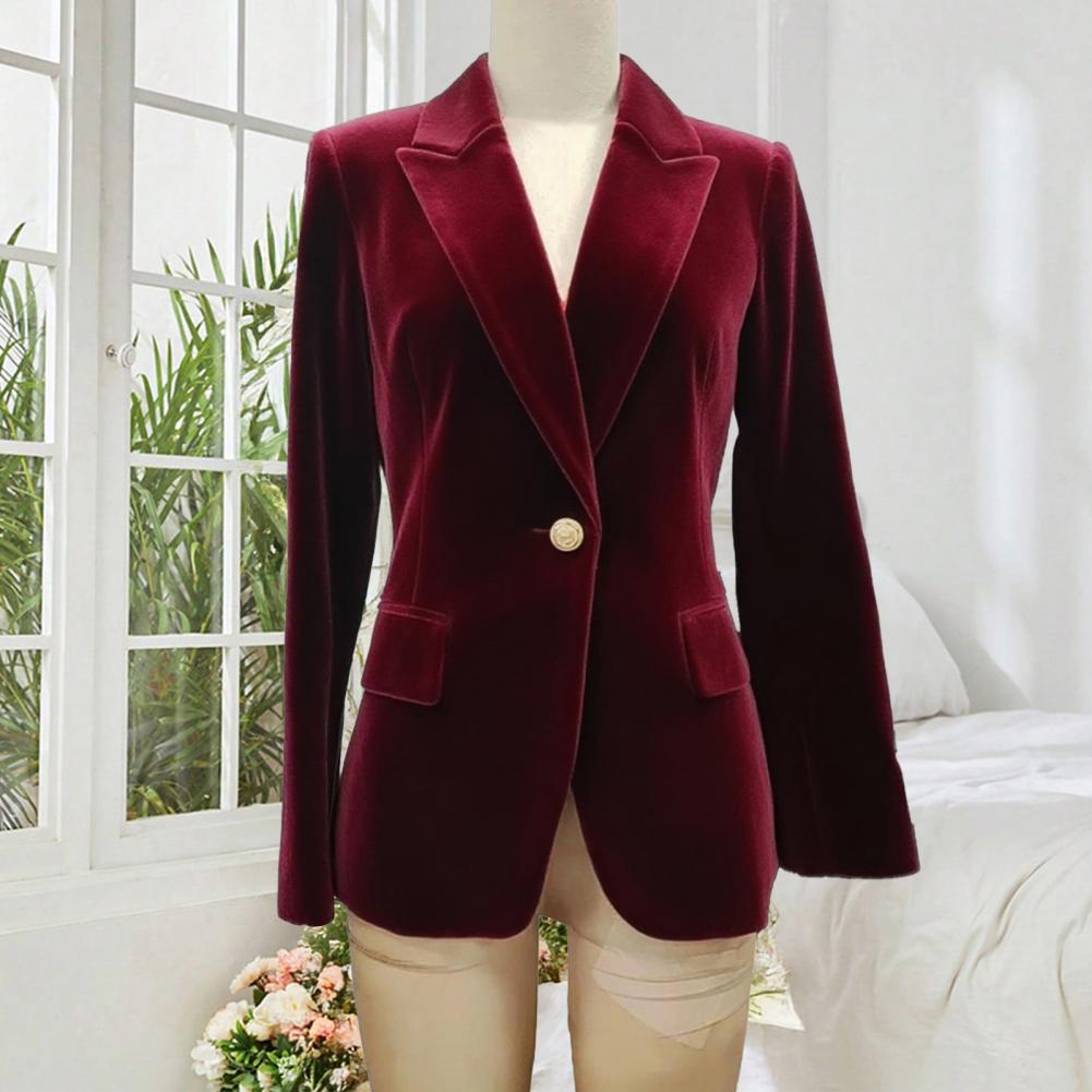 Women'S Formal Wear For Wedding Guest - Blazer de soirée formel en velours