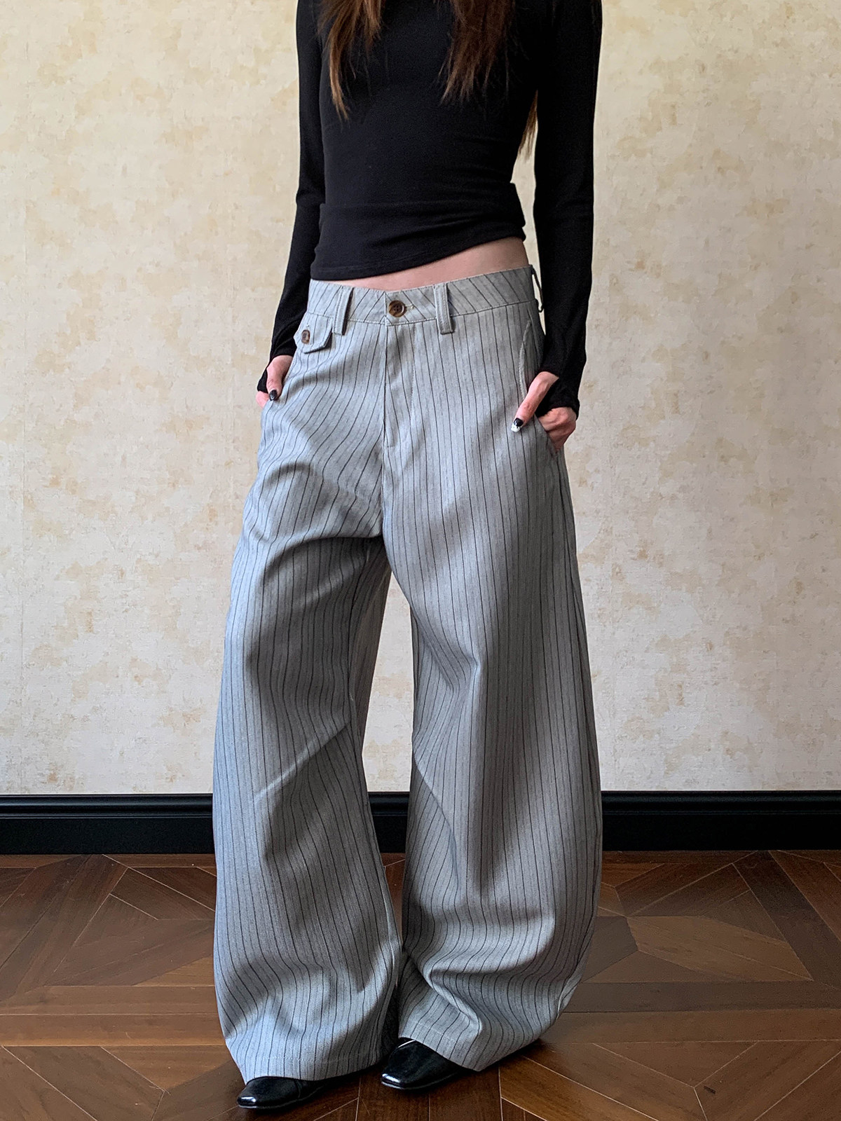 Tailored Trouser Wide - Pantalon décontracté à jambe large pour
