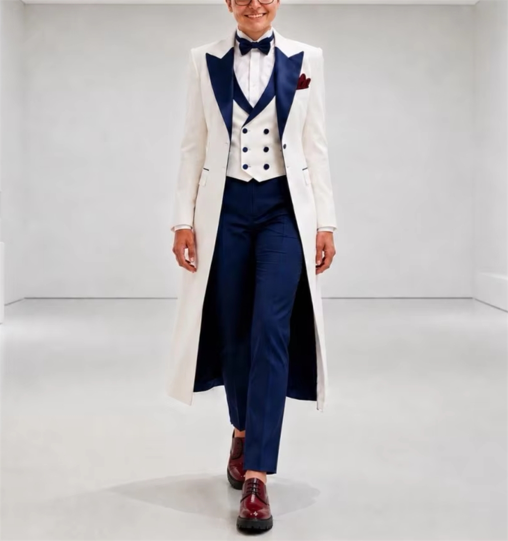 Women Formal Wear For Wedding - Veste de costume pour femme bleu