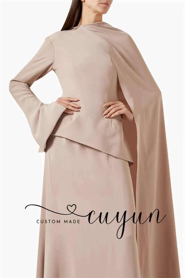 CUYUN personnalisé kaki modest - Women'S Formal Wear For Wedding Guest avis et prix