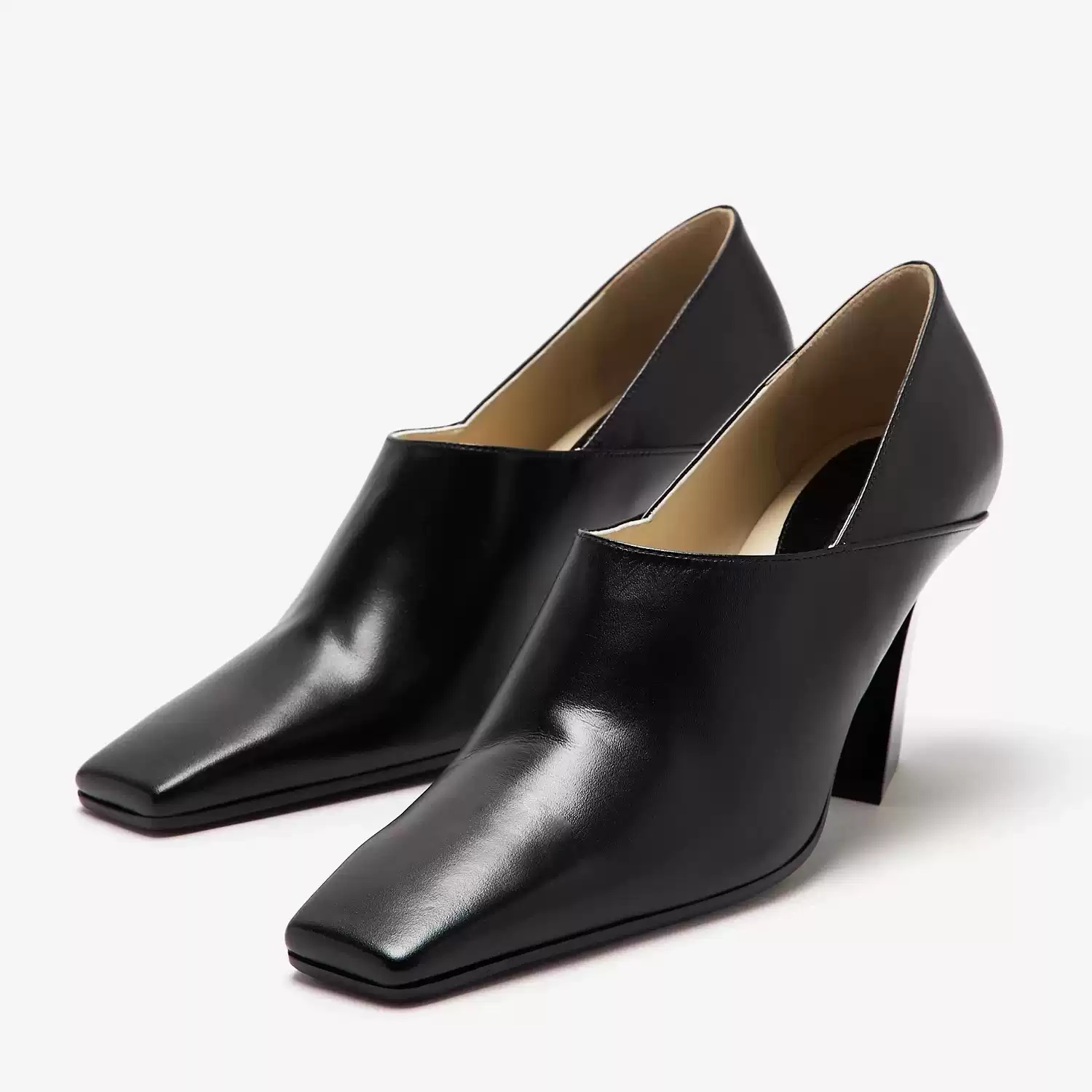 Escarpins noirs en cuir à bout - Formal Wear Women'S Loafers avis et prix