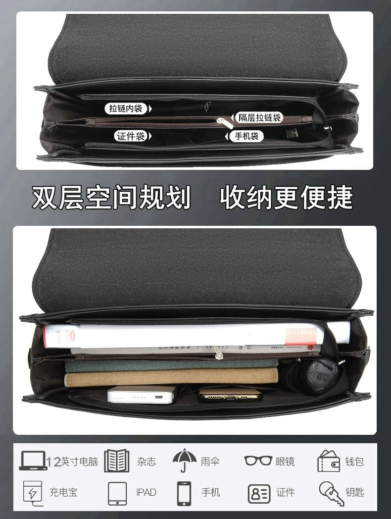 Porte-documents de luxe en cui - Structured Handbag Work avis et prix