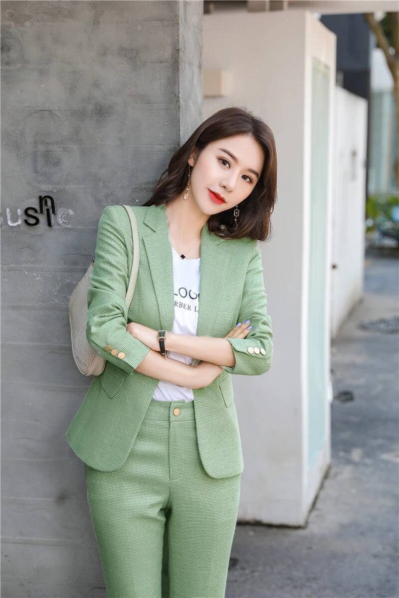 Nouveauté vert uniforme concep - Women'S Formal Wear Pantsuits avis et prix