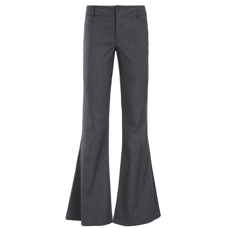 Pantalon gris long à coupe mic - Tailored Trouser Wide avis et prix
