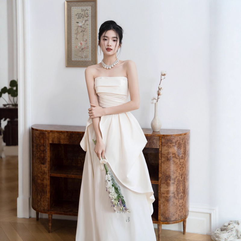 Robe de mariée sans bretelles  - Women Formal Wear For Wedding avis et prix