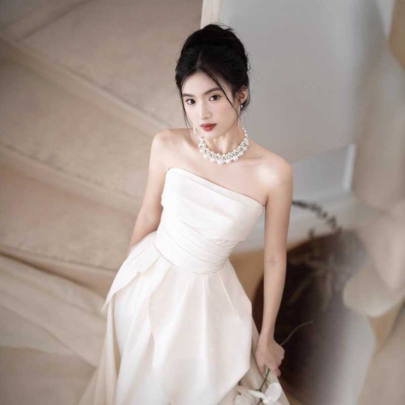Robe de mariée sans bretelles  - Women Formal Wear For Wedding avis et prix