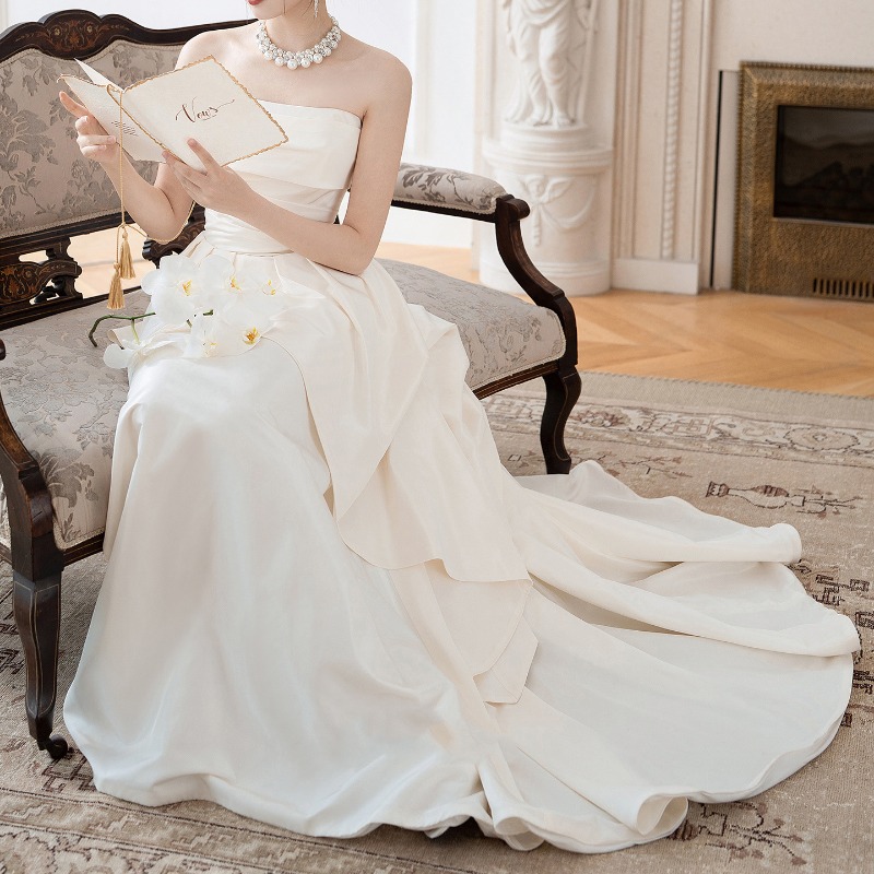 Robe de mariée sans bretelles  - Women Formal Wear For Wedding avis et prix