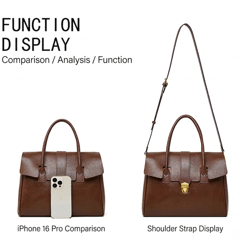 BURMINSA Sacs à main en cuir v - Structured Handbag Work avis et prix